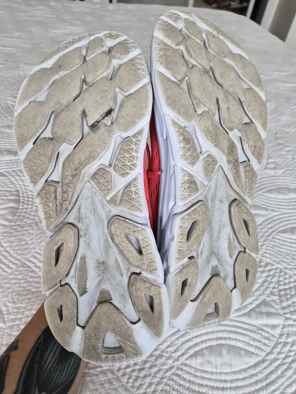 Hoka Clifton Edge Hot Coral Athletic Running Shoes Womens 8 - Picture 16 of 16